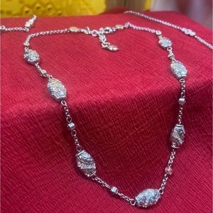 ✨ Brighton "Pebble" Silver & Swarovski Necklace ✨